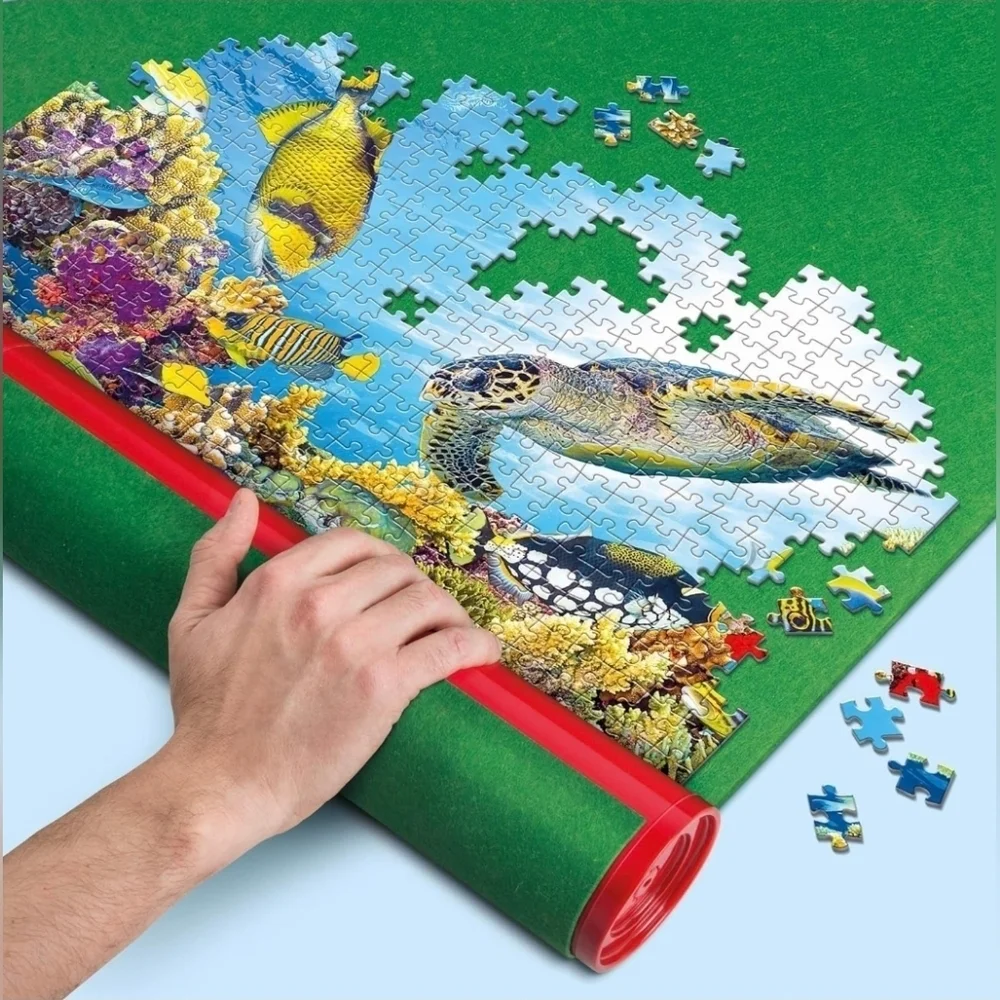 Clementoni Puzzle Mat Up to 2000 Pieces | Quality Felt Roll Up Storage System